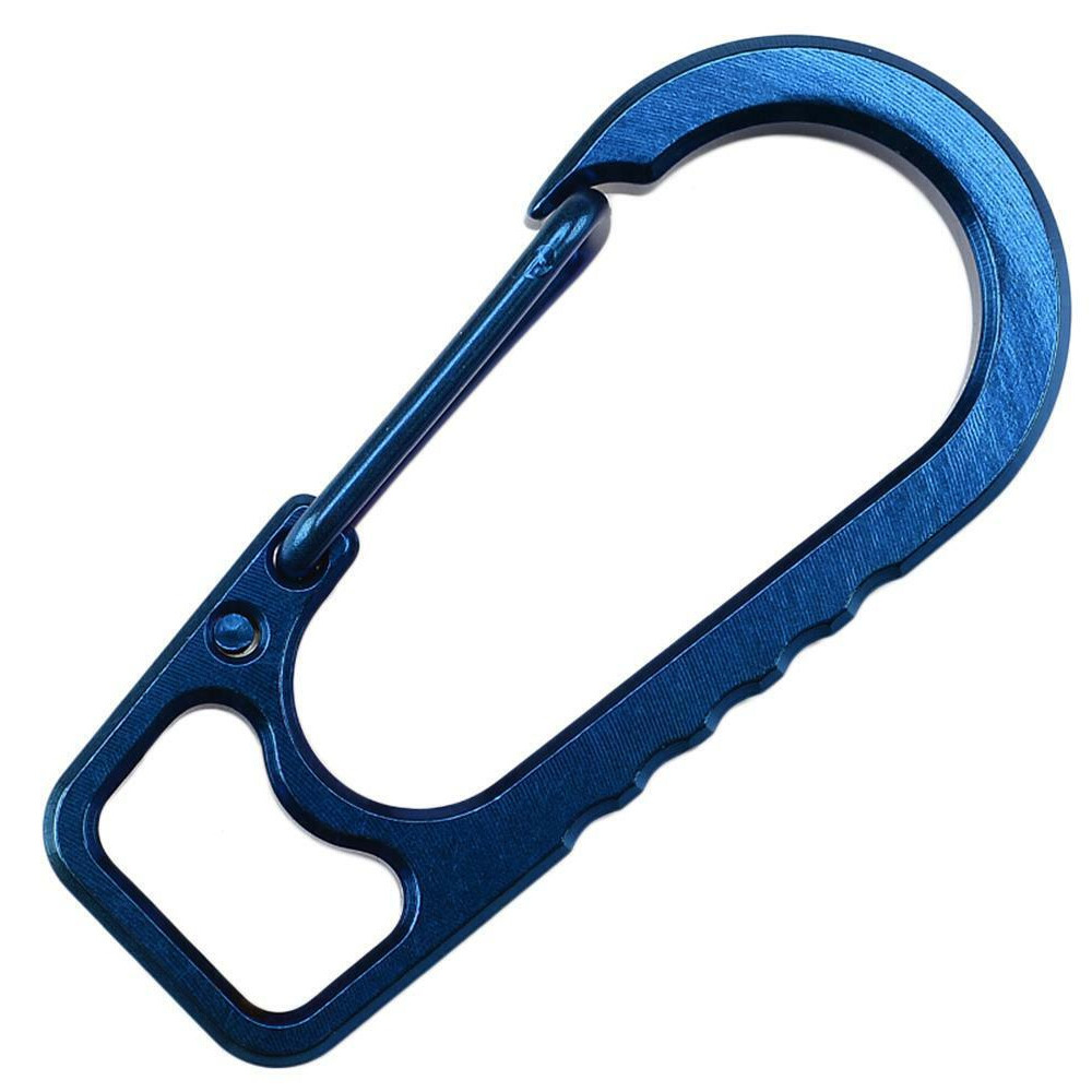 2pc Titanium Alloy Carabiner Spring Snap Hook Clip KeyChain Quick Release Buckle