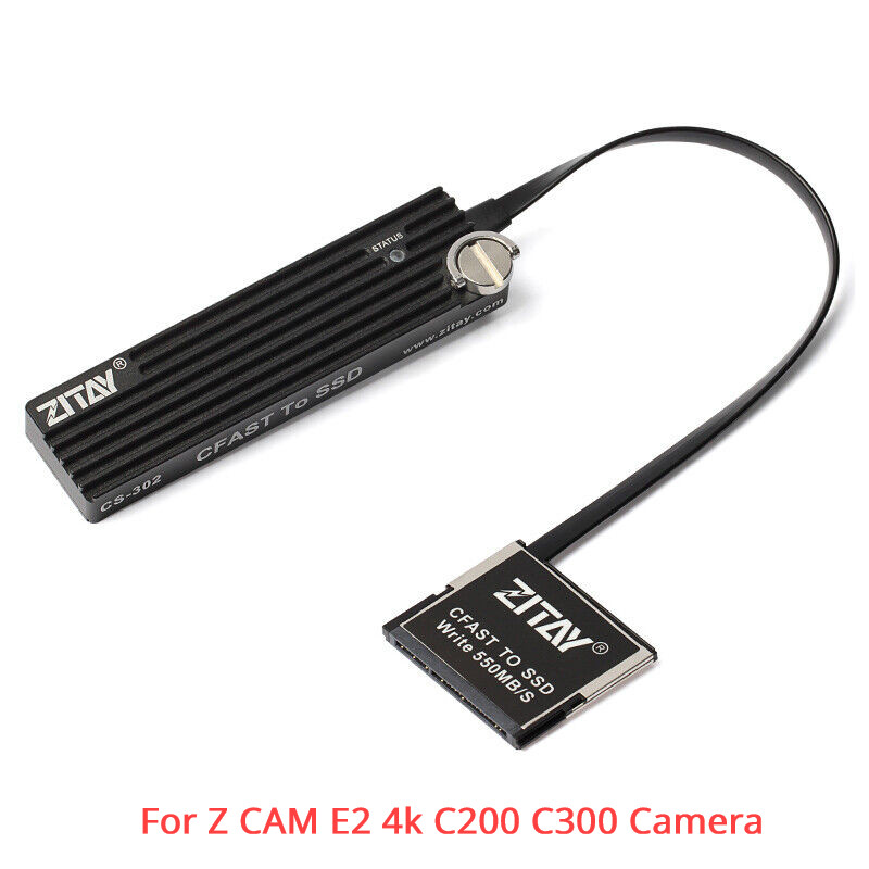 CFAST to SSD MSATA Card Adapter Converter fit for Z CAM E2 4k C200 C300 Camera.