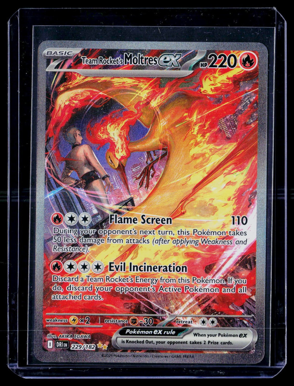 SV10: Destined Rivals #229/182 Team Rocket's Moltres ex