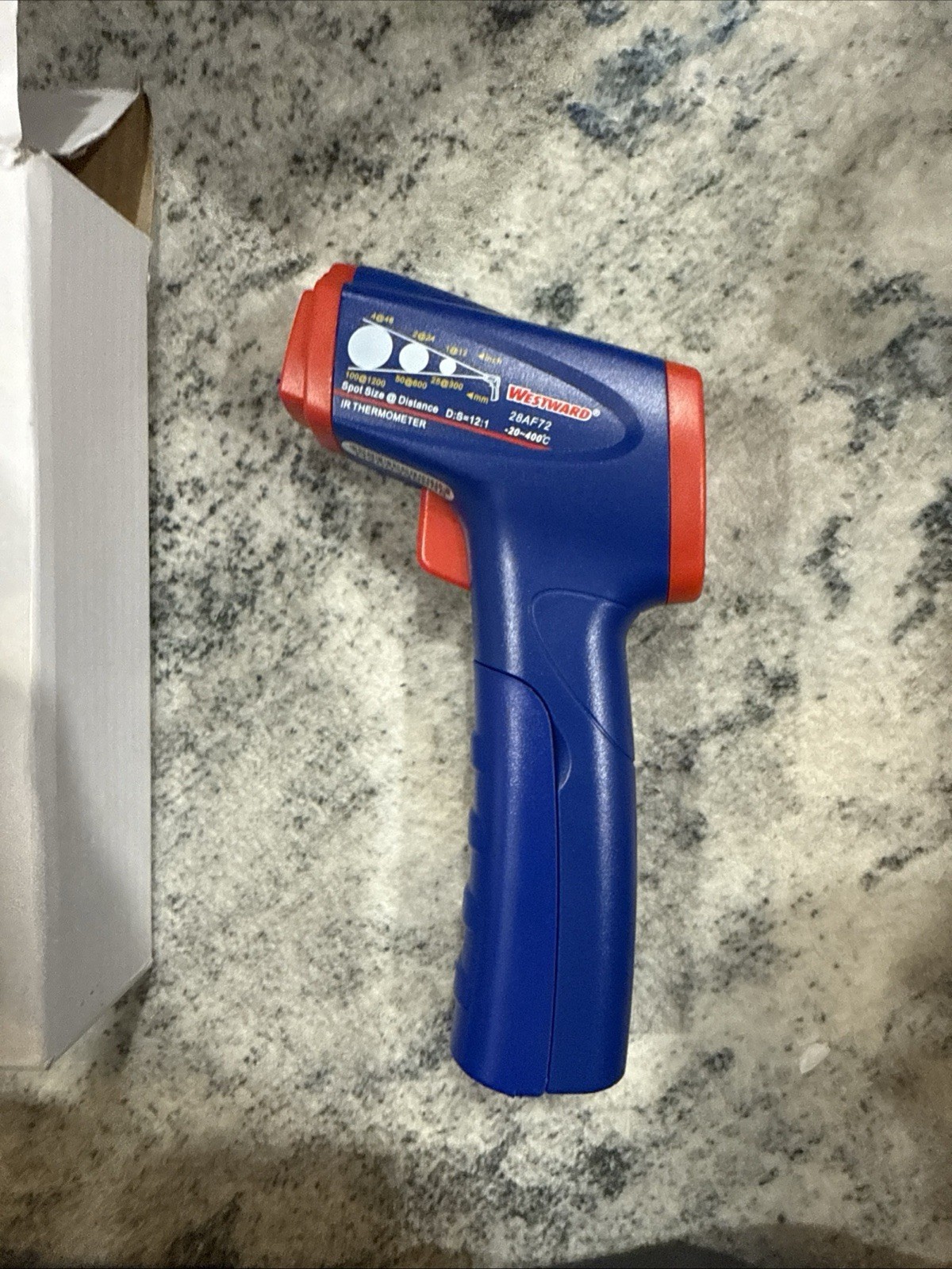 Westward 28Af72 Infrared Thermometer, Single Dot Laser Sighting Adjustable 0.10