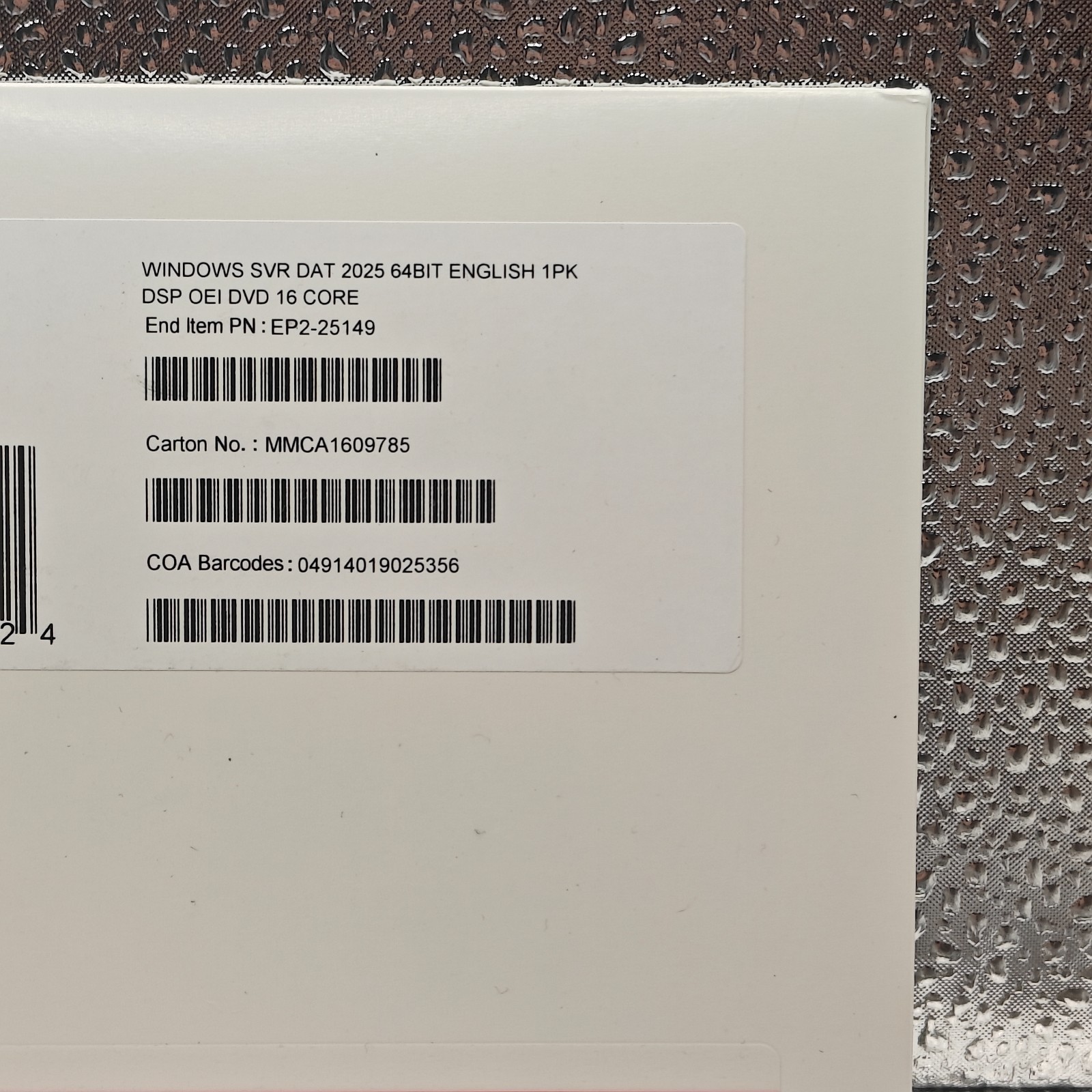 Microsoft Windows Server 2025 Datacenter - Genuine OEM License (16 Core)