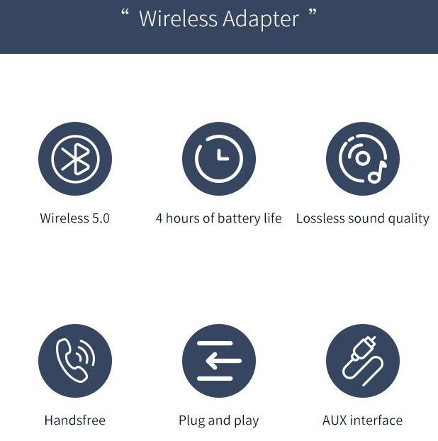 3.5mm USB Port Universal Bluetooth Audio Adapter Wireless Transmitter Receiver