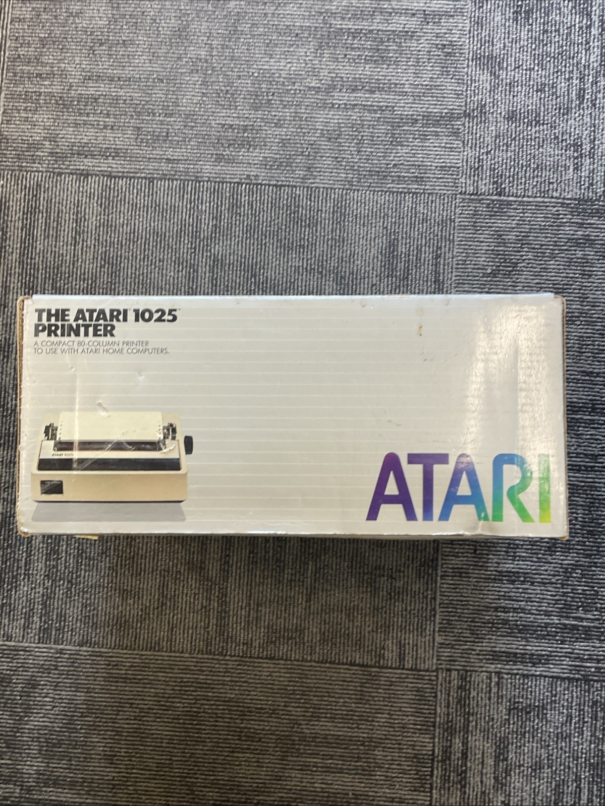 Atari 1025 Printer - In Box - Power On - Untested - Cables - Matching Serials