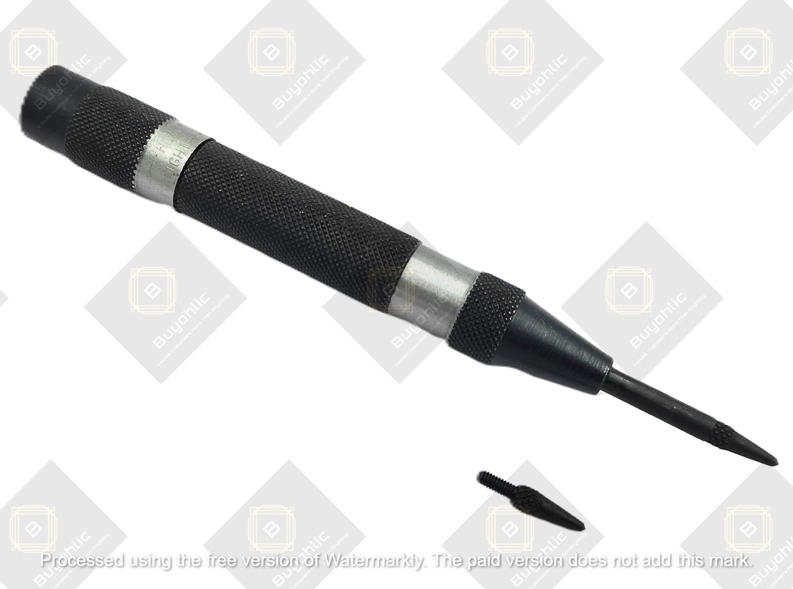 Automatic Center Punch with Extra Replaceable Hardened Steel Tip