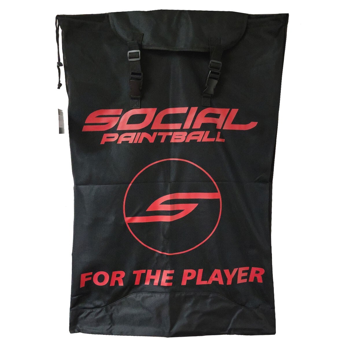 Social Paintball Everything Bag V2 Equipment/Gear/Laundry/Pod Bag Black/Red