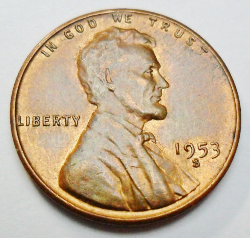 1953 S Lincoln Wheat Cent / Penny  *AU - ABOUT UNCIRCULATED*   **FREE SHIPPING**