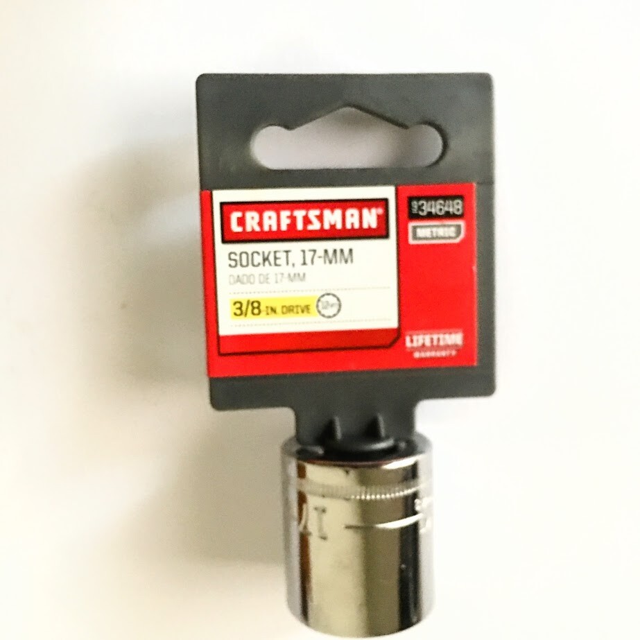 Craftsman 17mm x 3/8" Standard Socket - S-AF 34648 - 12 Pt - Free USA Shiping