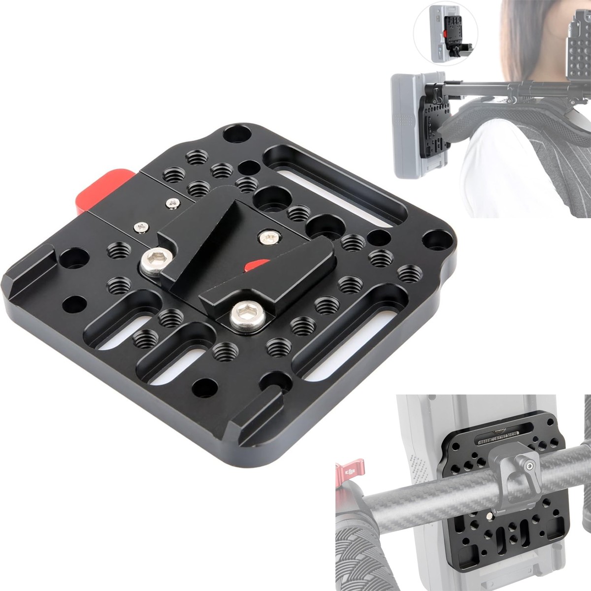 V Lock Plate Assembly Kit with Female V-Dock & Male V-Lock For DJI Ronin M MX
