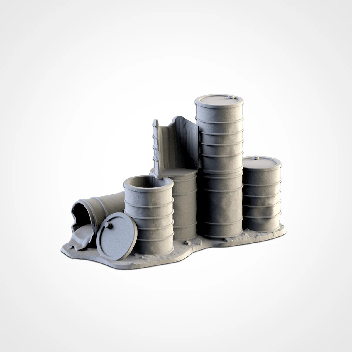 Post-Apocalyptic Barricades - Resin Tabletop Miniature