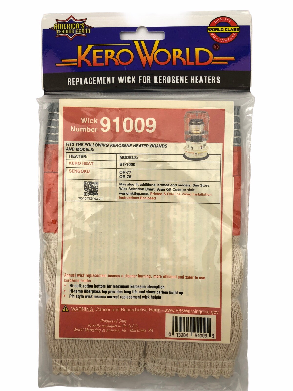 Sengoku HeatMate OR-77, OR-78  WICK Kero World Wick # 91009 Kero-Heat BT-1000