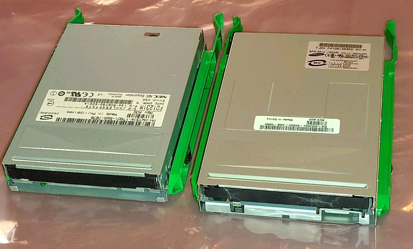 LOT of 2 Dell 1.44MB 3.5" Internal FDD Floppy Disk Drive w7374 5U692 ~GX280 GX 1
