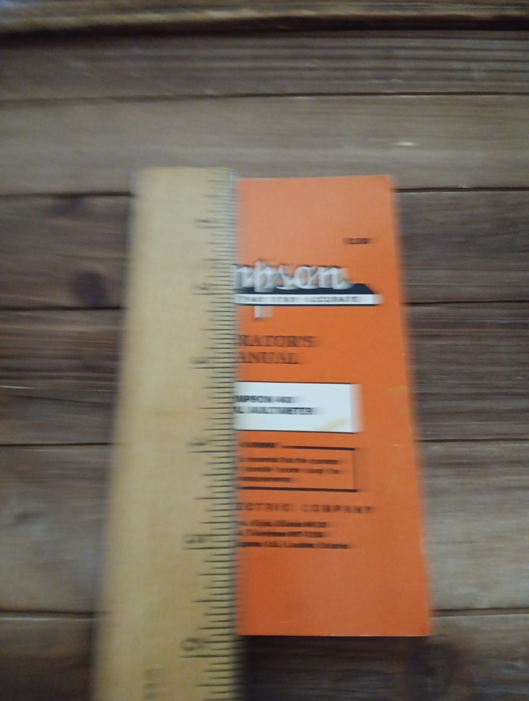 Simpson Digital Multimeter Model 463 Operator's Manual 1979 Original USA