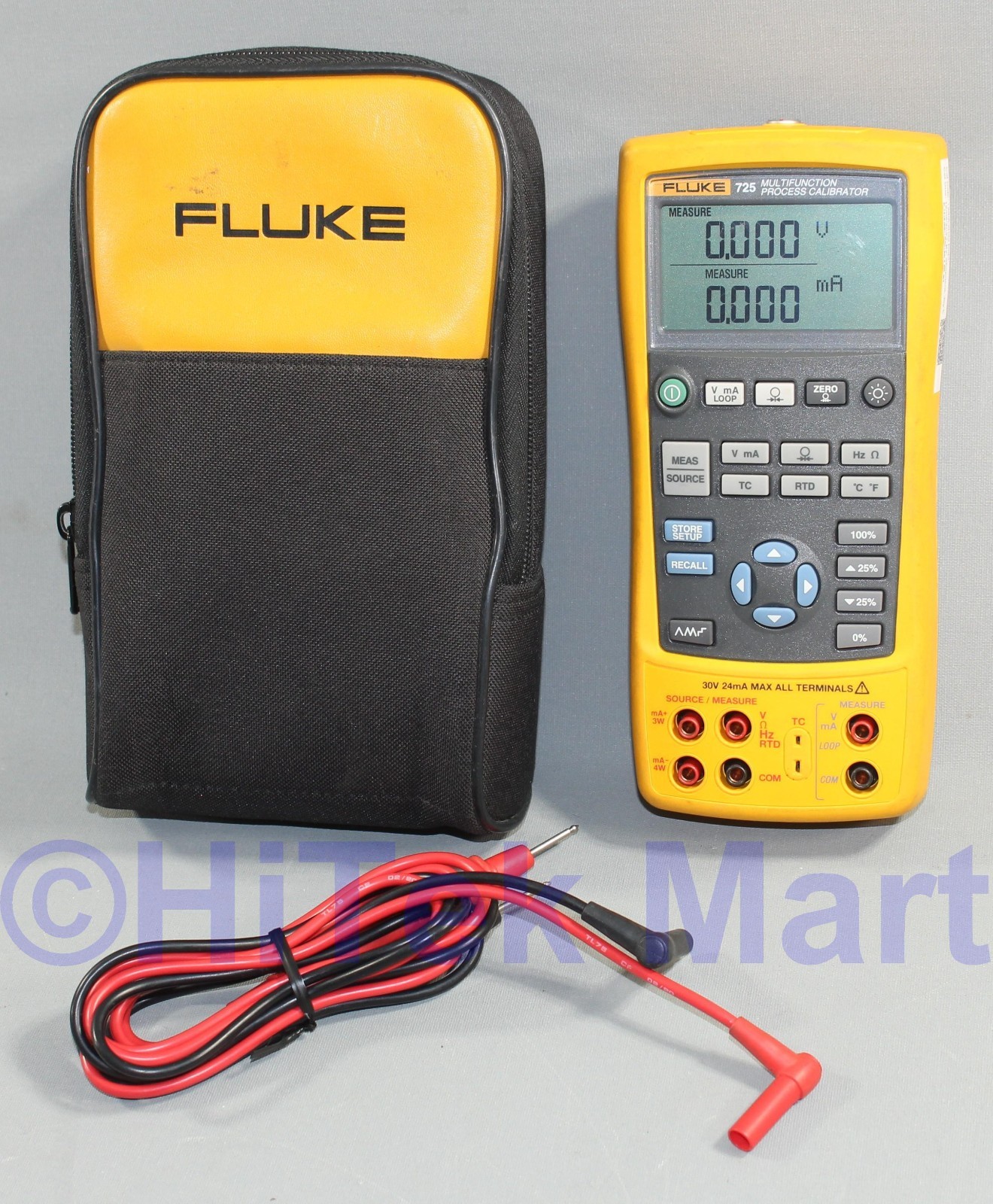 Fluke 725 Multifunction Process Calibrator Meter Multimeter with Accessories