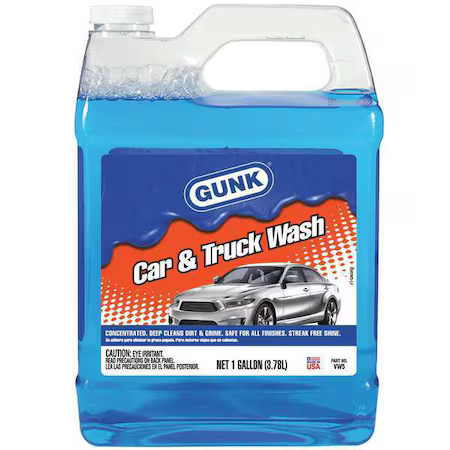 Gunk Vw5 Automotive Cleaner, Truck And Trailer Wash, 1 Gal, Contains Butyl