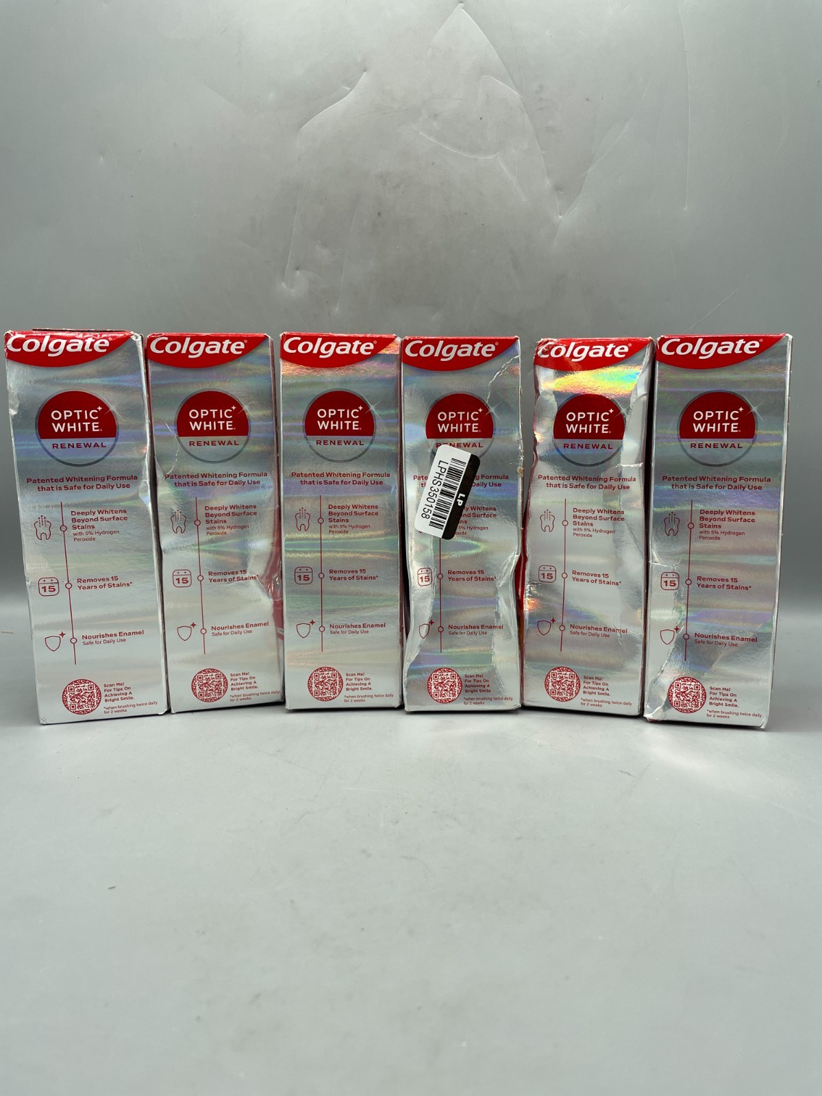 (6x) Colgate Optic White Renewal Toothpaste 3oz Exp 3/27