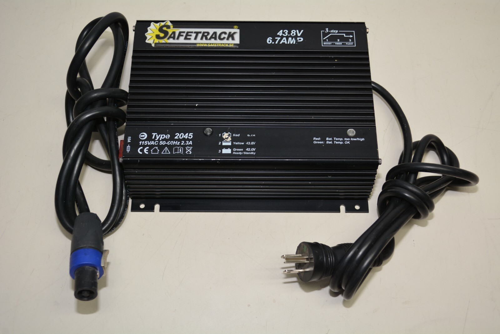 Safetrack 2045 Pin Brazing Unit Power Supply 43.8V 6.7 Amp #W1922