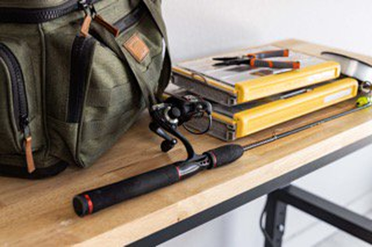 GARAGE WORKBENCH 4-Ft Table Heavy-Duty Adjustable Height Steel Frame