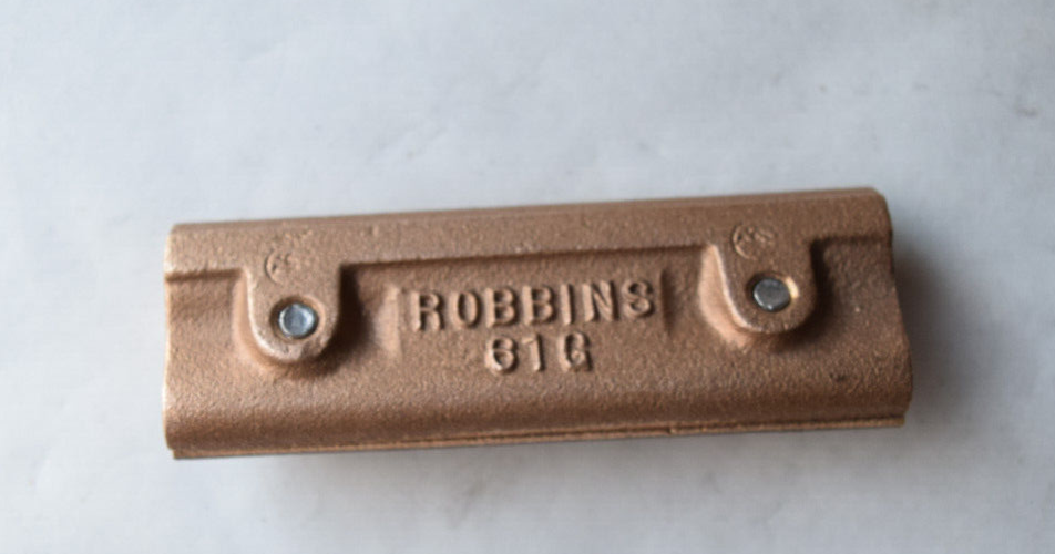Robbins Combination Splicer Copper No. 61G or 53??, Lightning & Grounding Bronze