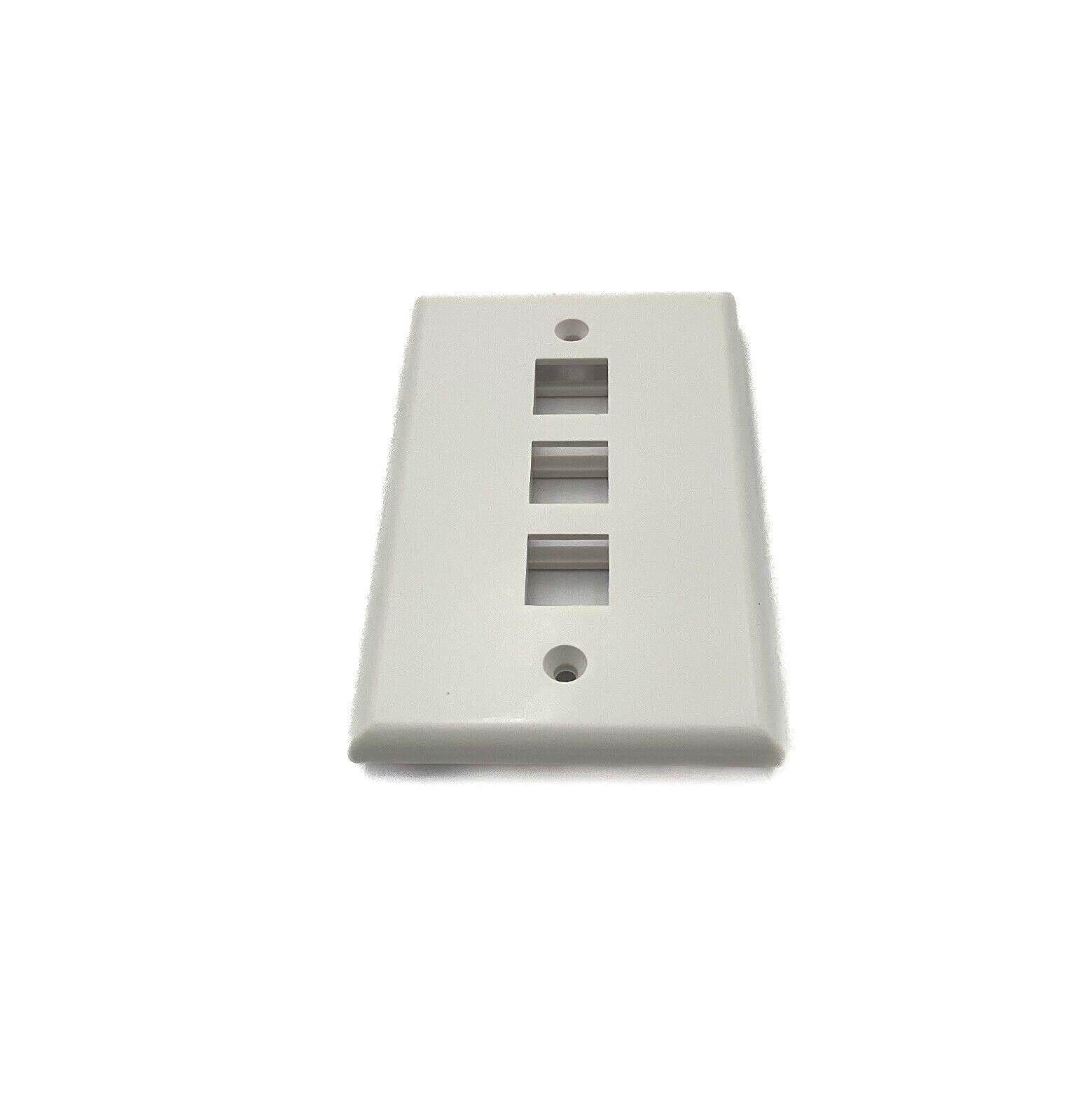 Wall Plate E201216 Communication Circuit Accessory Keystone Triple Blank