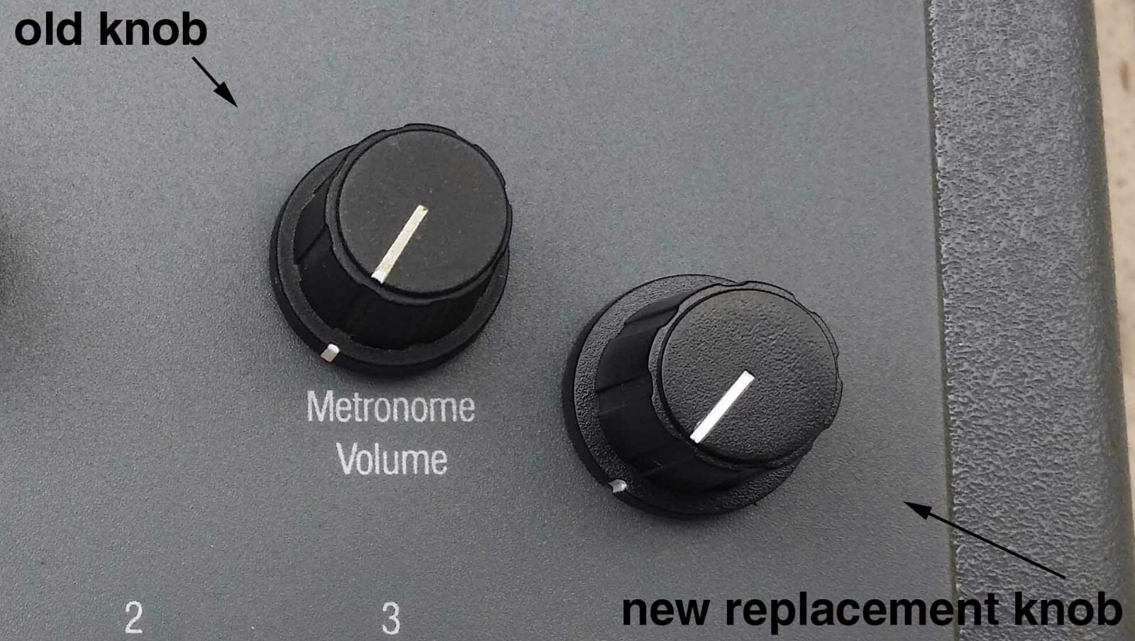 (3) Brand New Replacement Knobs For E-mu SP1200 or SP-12 Emulator II Drumulator