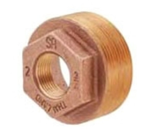 Matco-Norca B-BU0402LF Reducing Bushing 3/4" x 3/8" Brass MNPT x FNPT