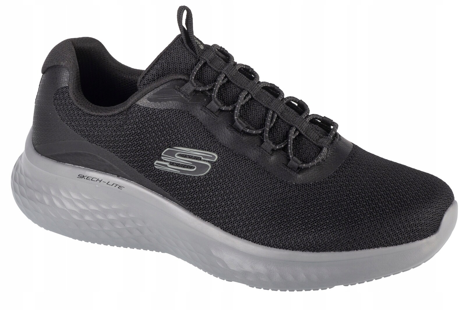 Skechers Black Shoes Men Memory Foam Train Sport Comfort Mesh Soft Slipon 232831