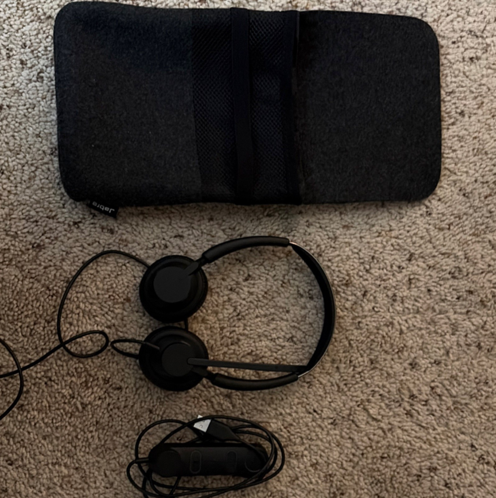 Jabra Engage 50 II Link ENC160 USB Headband Headset Boom Mic Black