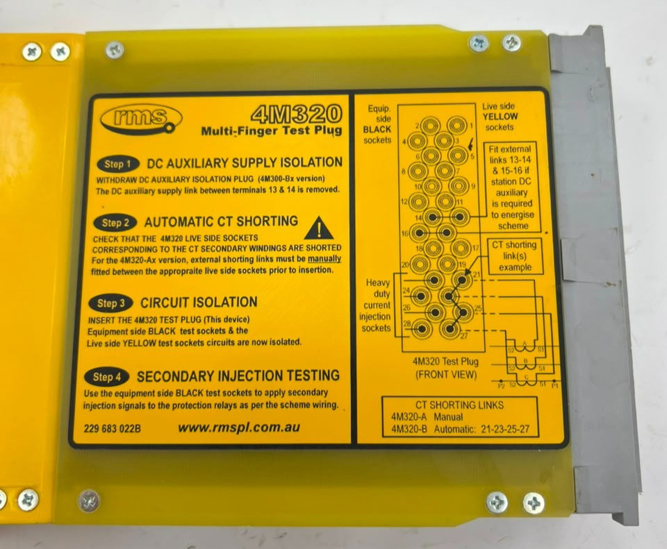 RMS 4M320K4(BA) TEST BLOCK SYSTEM 4M320-BA - New Without Box