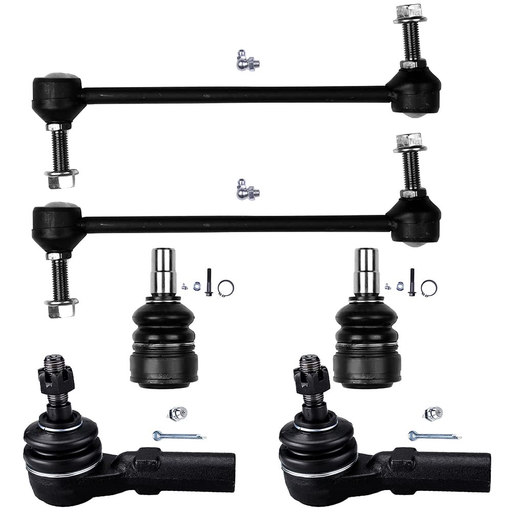 Front Lower Ball Joint Tie Rod End Sway Bar Link Set for 2005-2009 Mustang