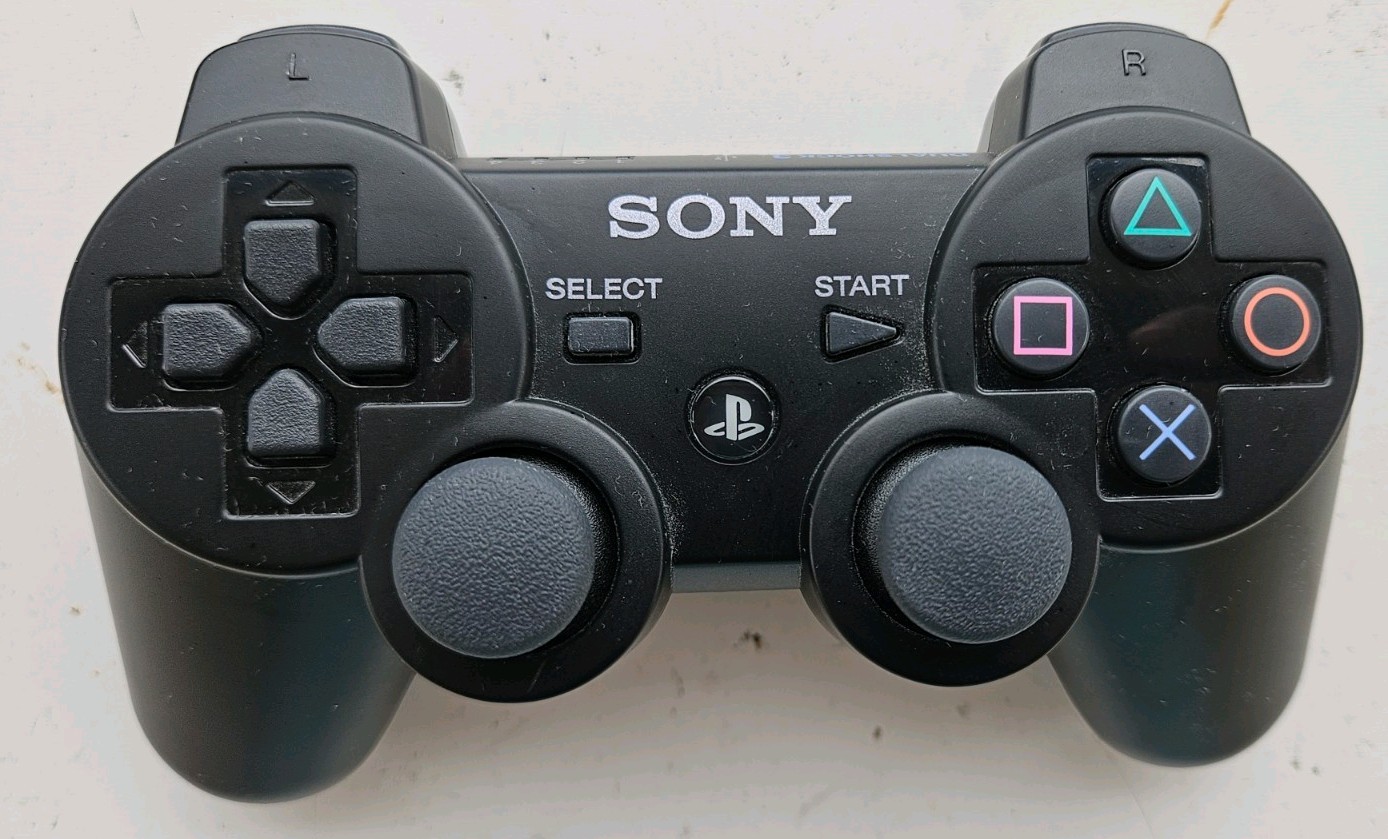 Sony PS3 DualShock 3 Wireless Controller Black OEM Great Condition Tested