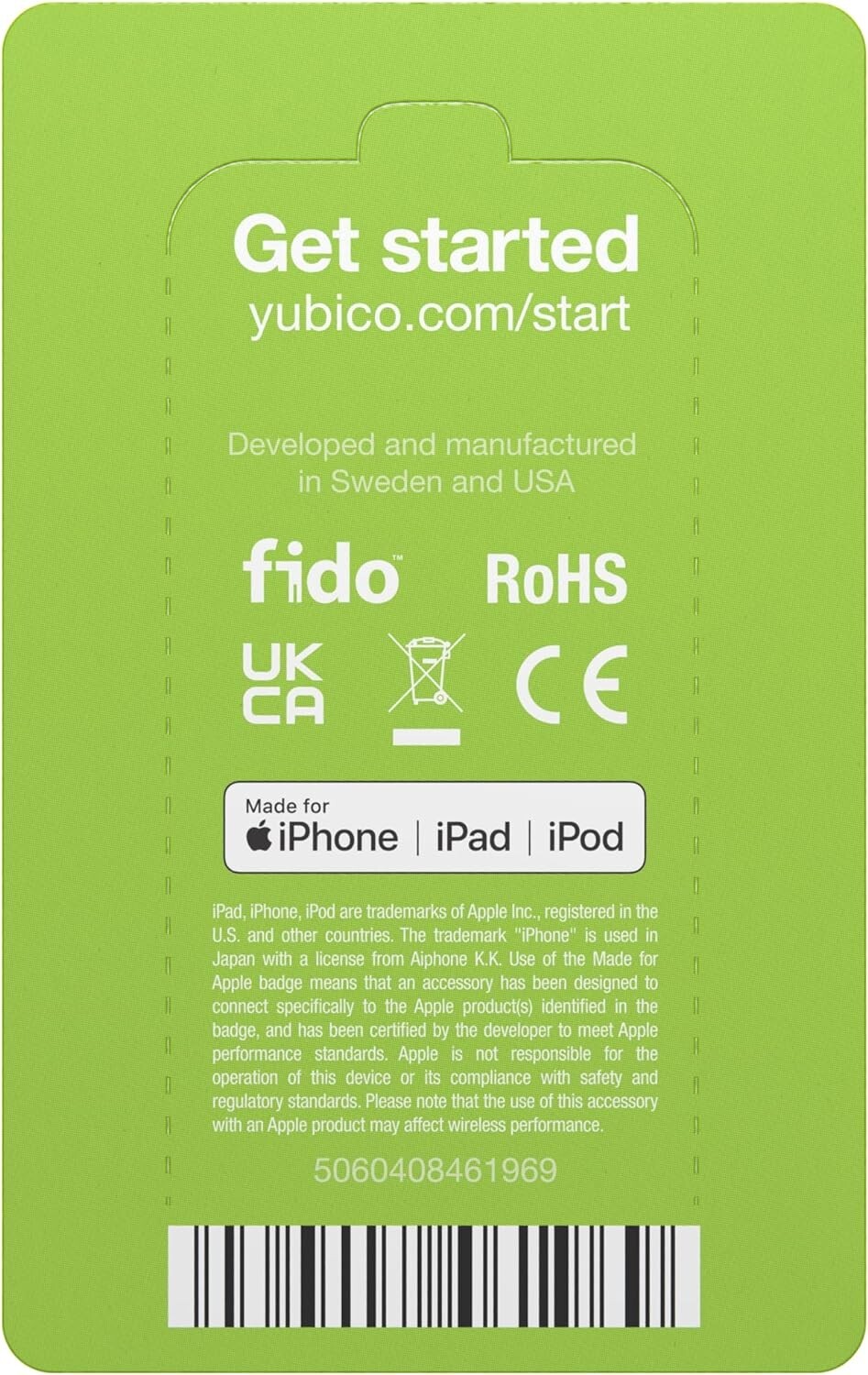 YubiKey 5Ci - Two-Factor authentication Security Key for Android/PC/iPhone, D...