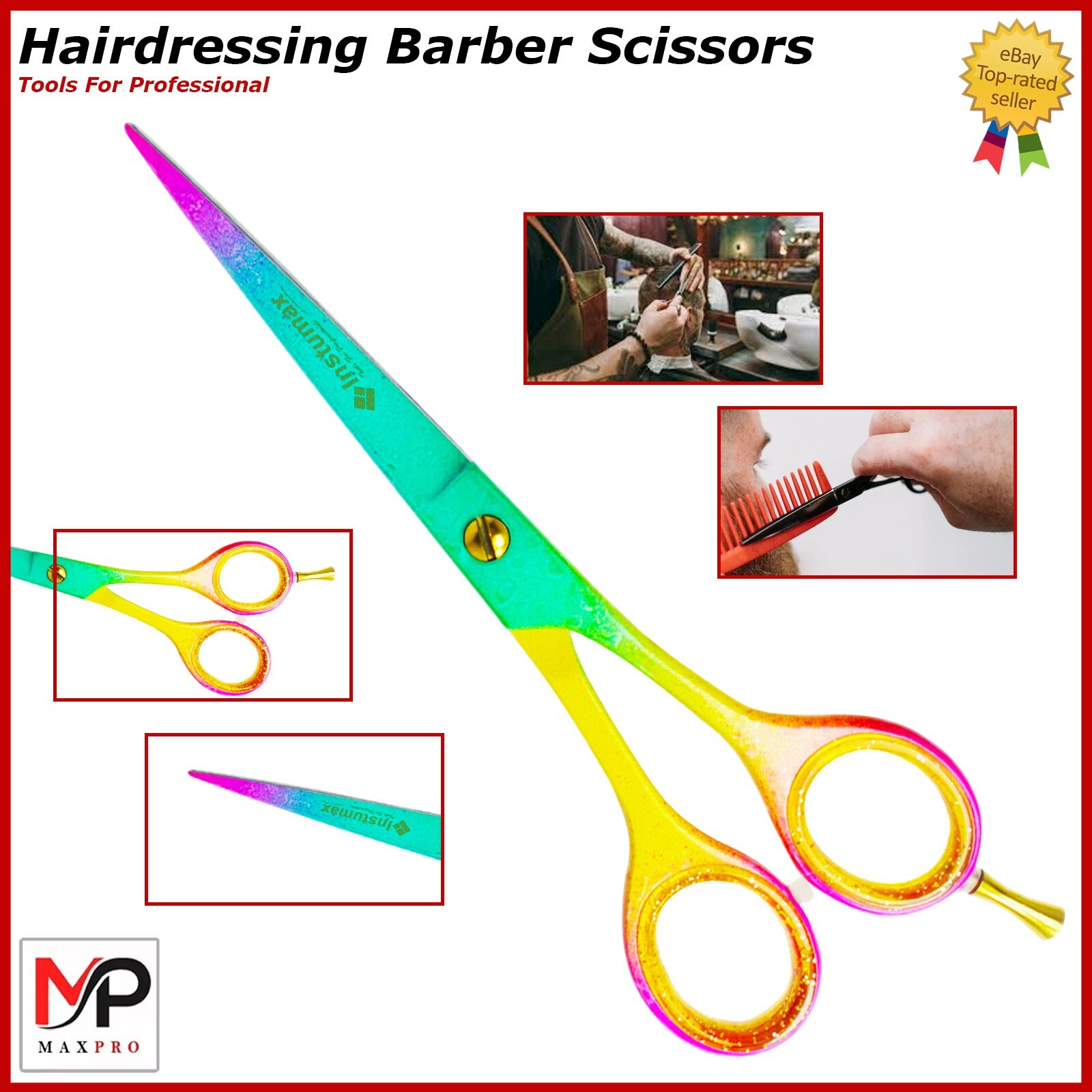 Professional Hairdressing Scissors – Barber Salon Hair Cutting Sharp Razor Shear