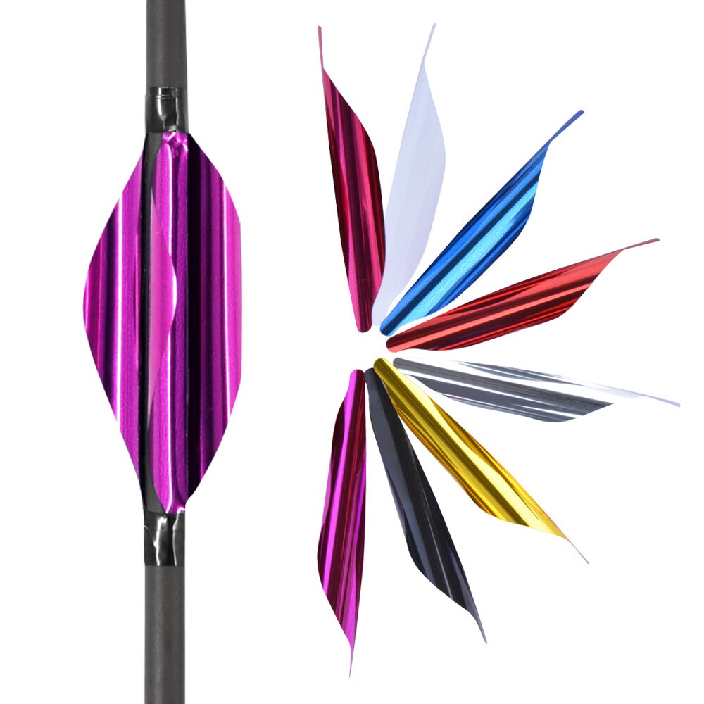 1.8"  50pcs Vanes Feather Spiral Fletches Archery DIY Bow Hunting Arrow Shaft