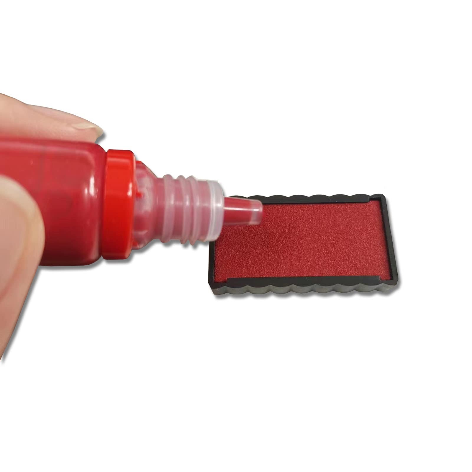 Received Stamp Self Inking Rubber Stamp Red Ink Medium, Office Professional Tool