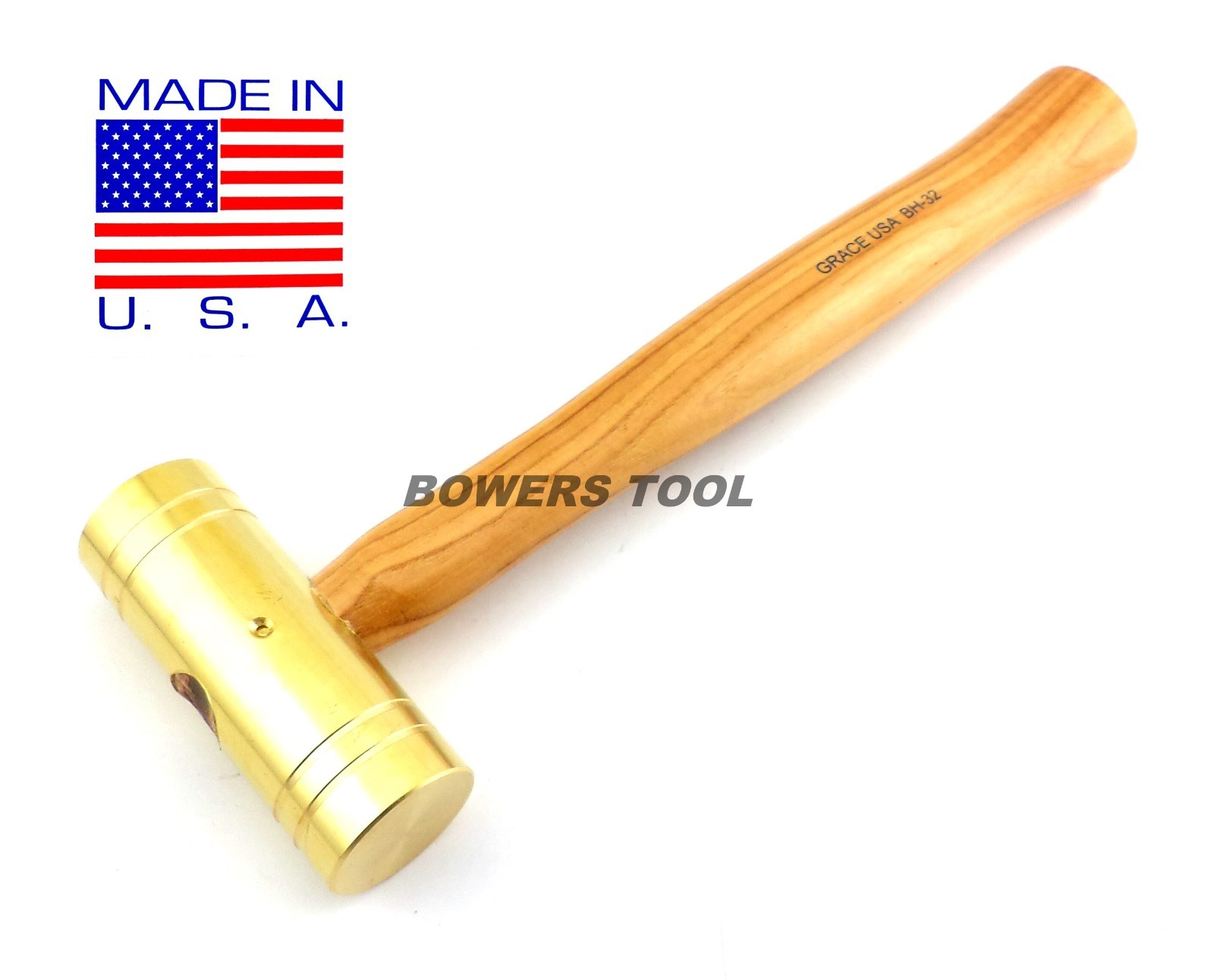 Grace 32oz Brass Hammer BH-32 Gunsmith Gun Care Machinist Made in USA