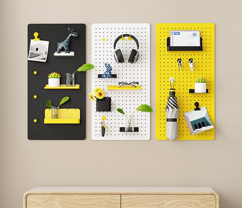 Metal Pegboard Panels for Wall Garage Utility Tools Pegboard Storage System for