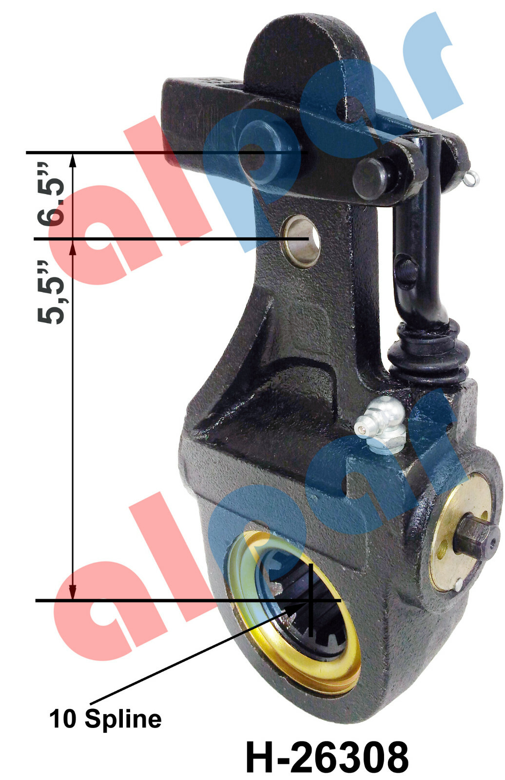 10 Spline 5.5/6.5" Automatic slack adjuster replaces E-6992/CB21102/MK21102S