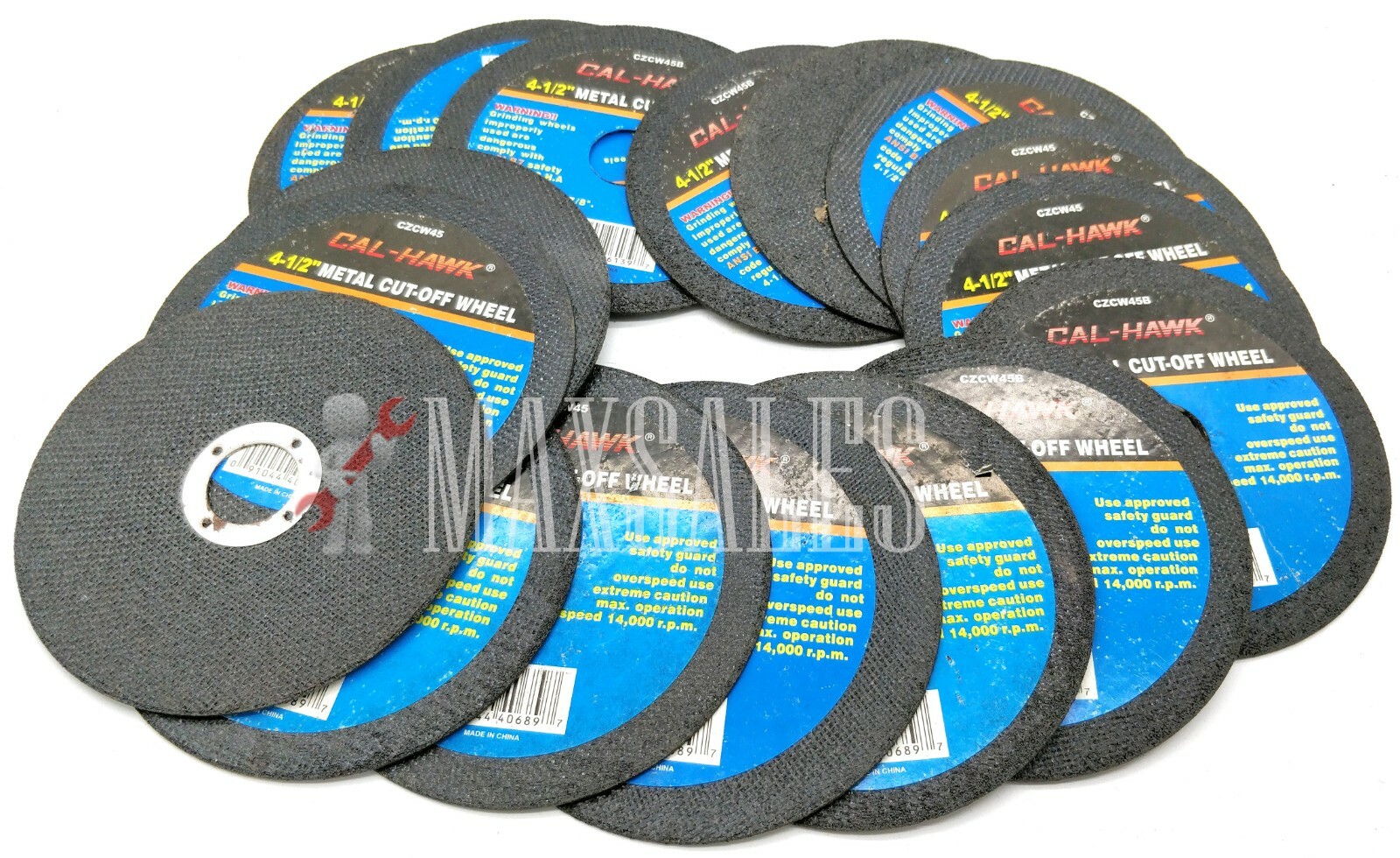 50PC 4-1/2" CUT OFF WHEELS 1/16" X 7/8" FIT DEWALT ANGLE GRINDER & MORE