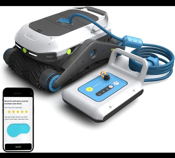 Degrii Zima Pro Cordless Robotic Pool Cleaner for Above/In-Ground Pools
