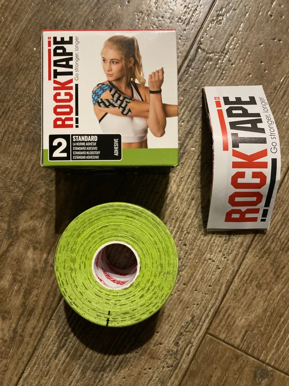 RockTape Standard Kinesiology Sports Recovery Adhesive Tape 2" x 16.4'