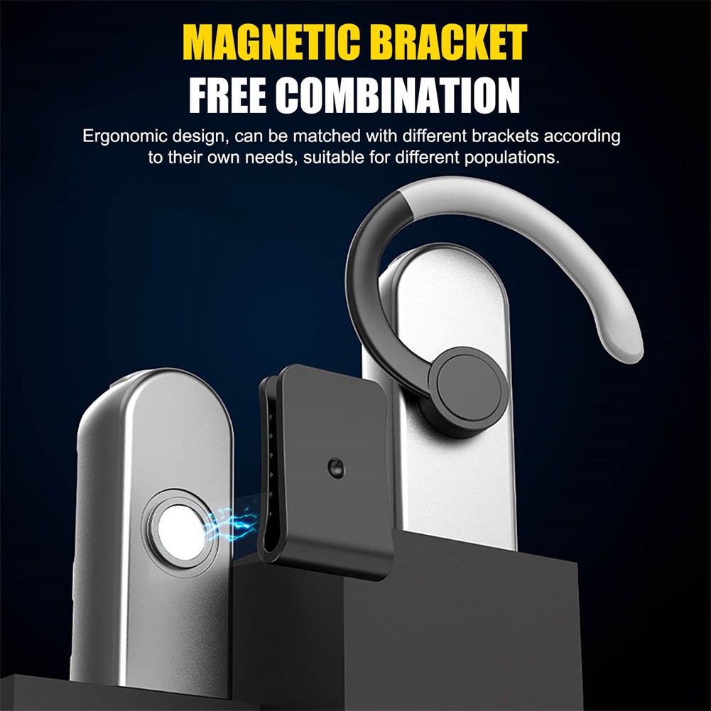 Bright LED Ear Strap Headlamp USB Rechargeable Motion Sensor Magnetic Headlight