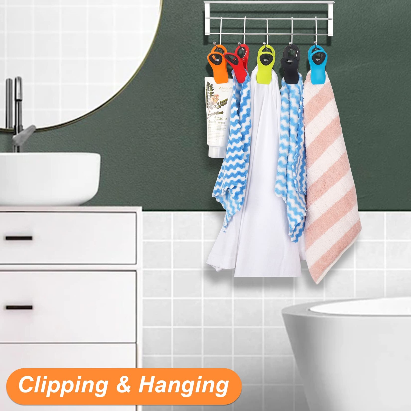 Jetmore 12 Pack Chip Clips Bag Clips, Magnetic Clip for 12 Pack, 12
