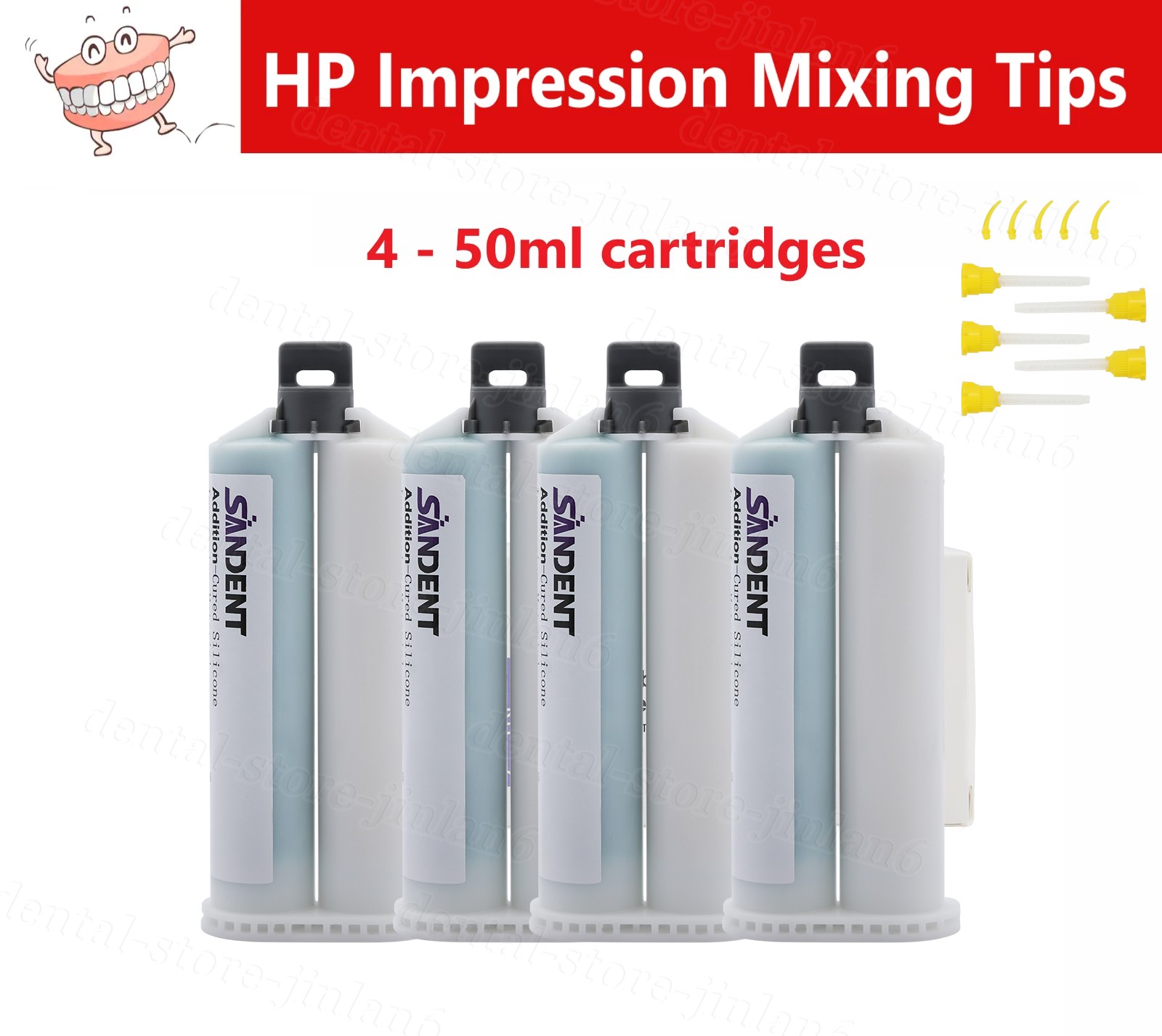 4x HEAVY BODY FAST SET VPS PVS Dental Impression Material 50ML Cartridges USA