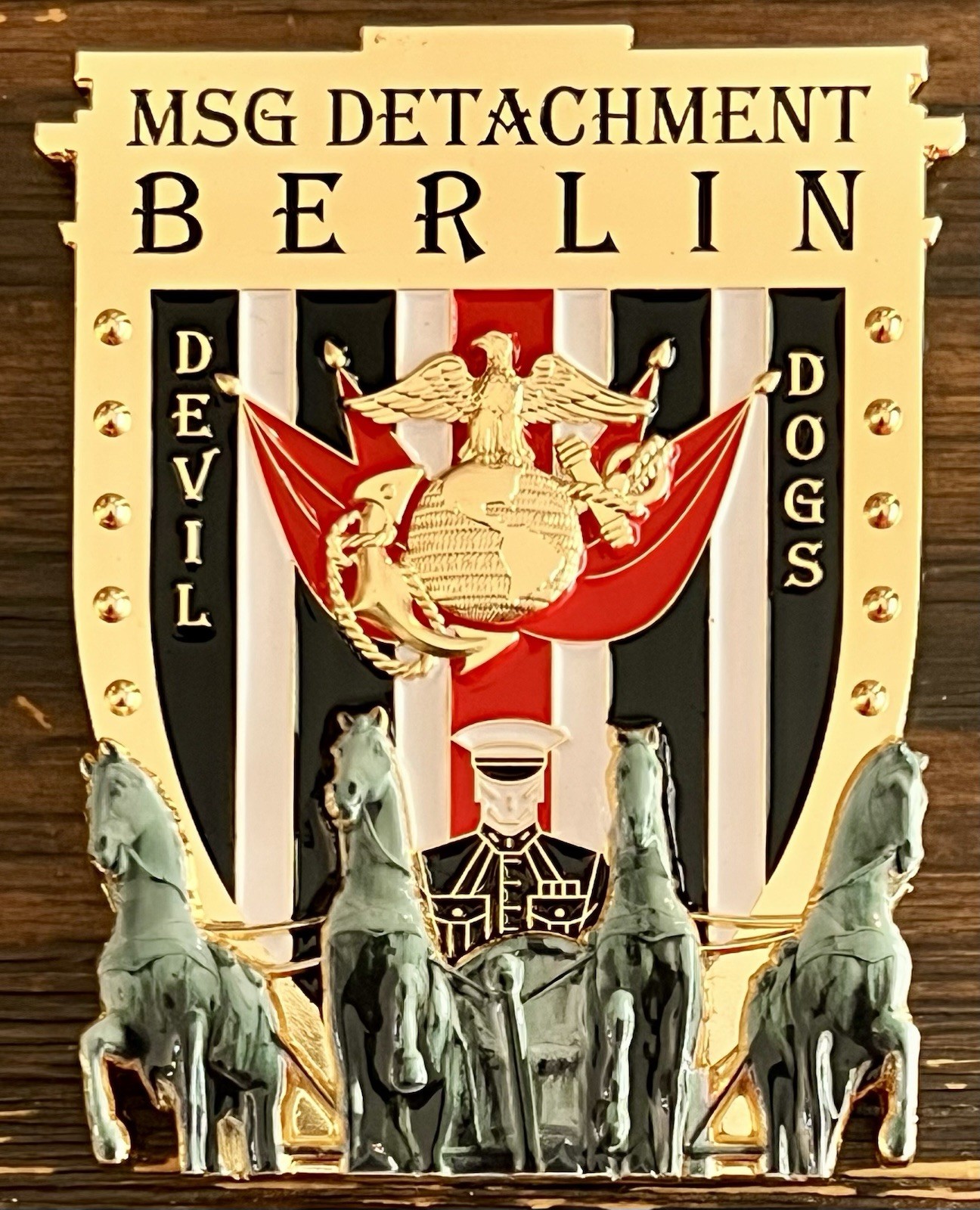USMC MSG Det Marine Security Guard Detachment Berlin, Germany Challenge Coin