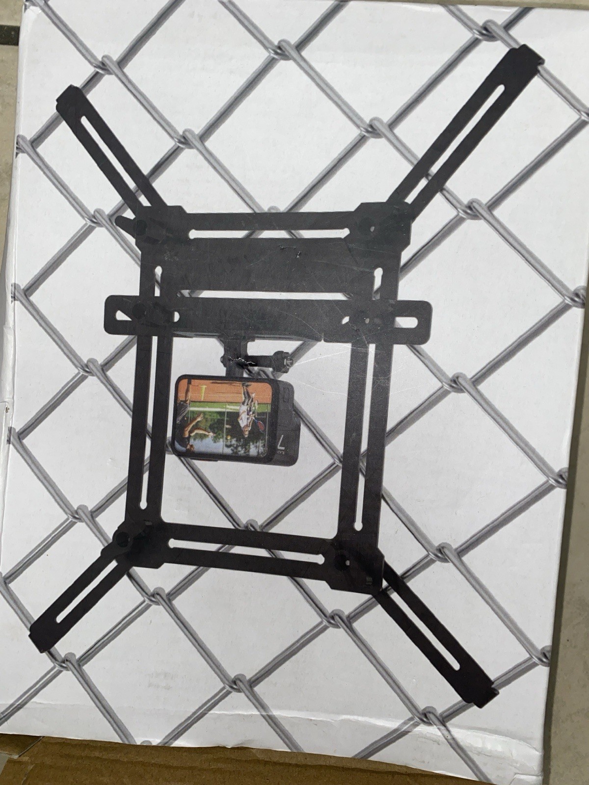 Camera Fence Mount Bracket Model No. SSS-03 Black Fence Mount