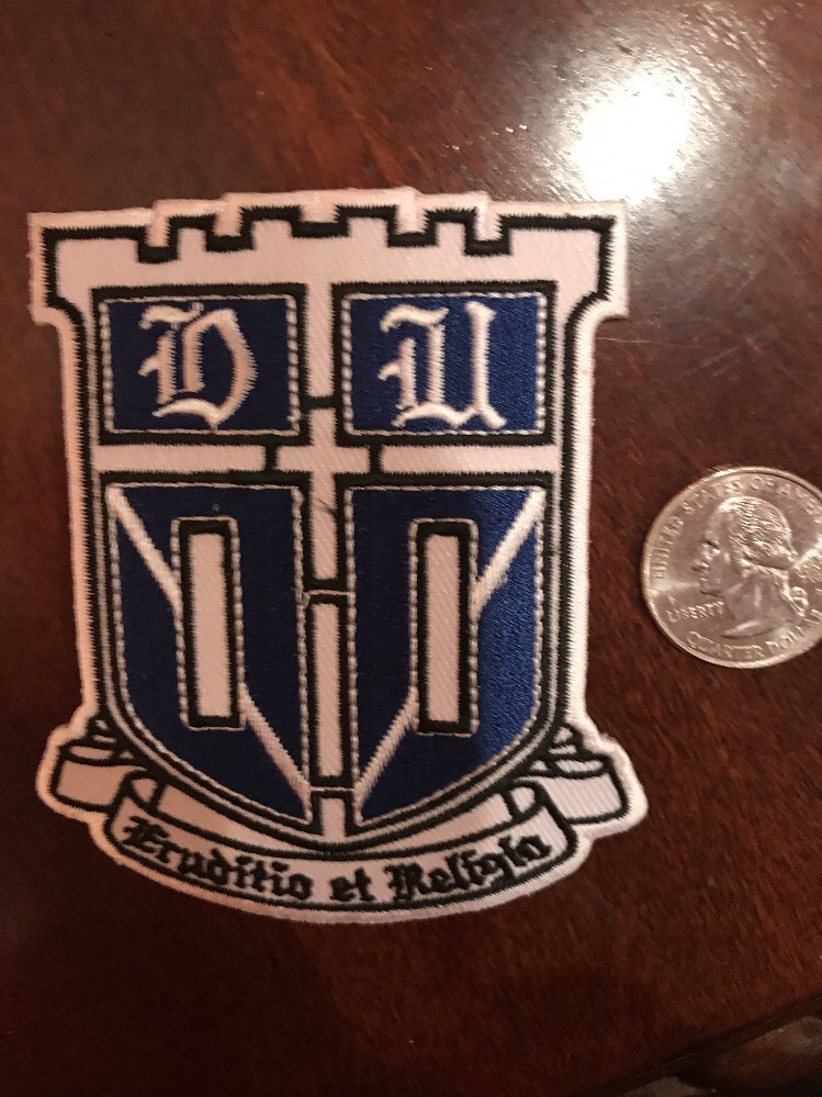 Duke University Bluedevils Blue Devils Embroidered Iron On Patch 3" x 3.5"