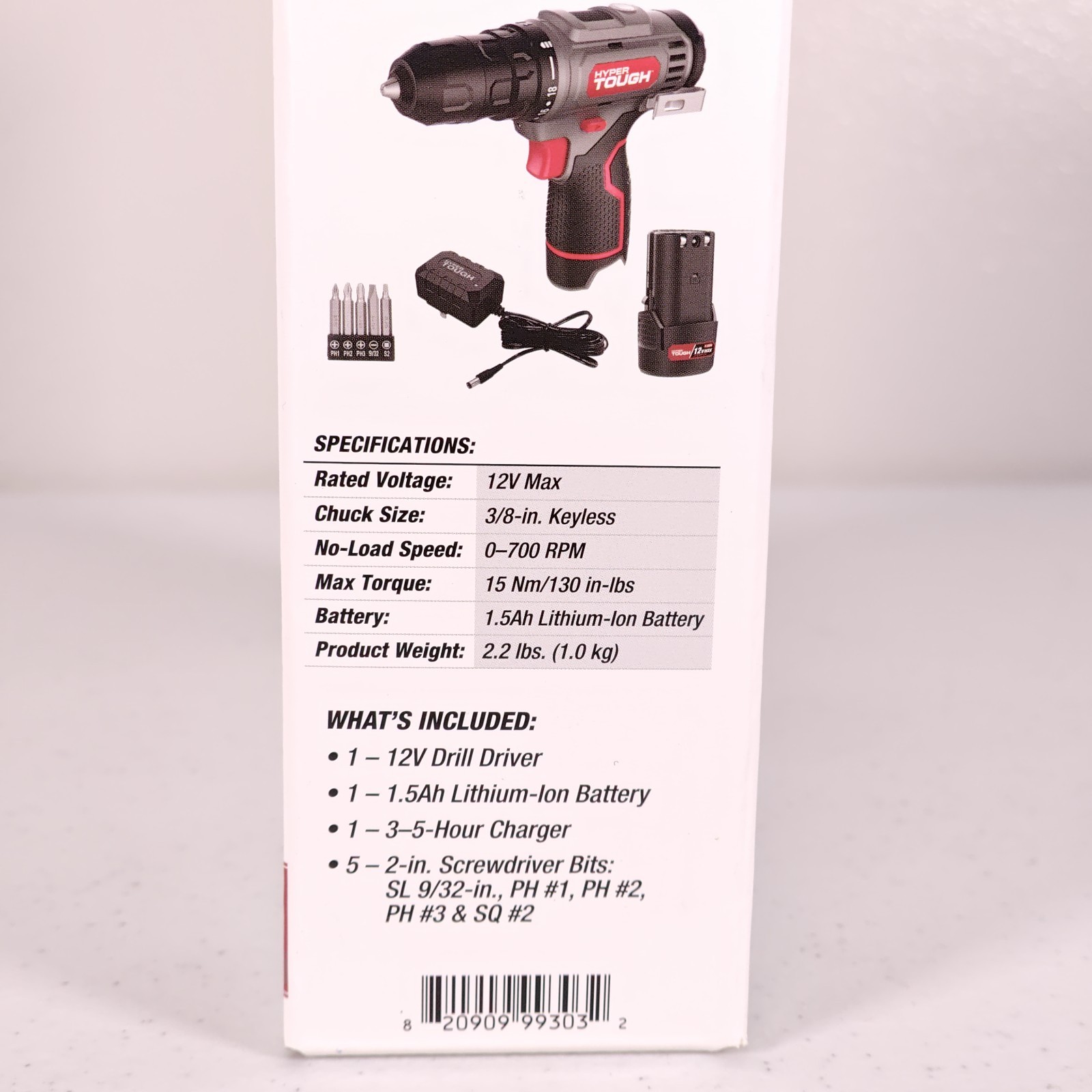 Hyper Tough 12-Volt Max Cordless Drill 3/8-Inch Keyless Chuck
