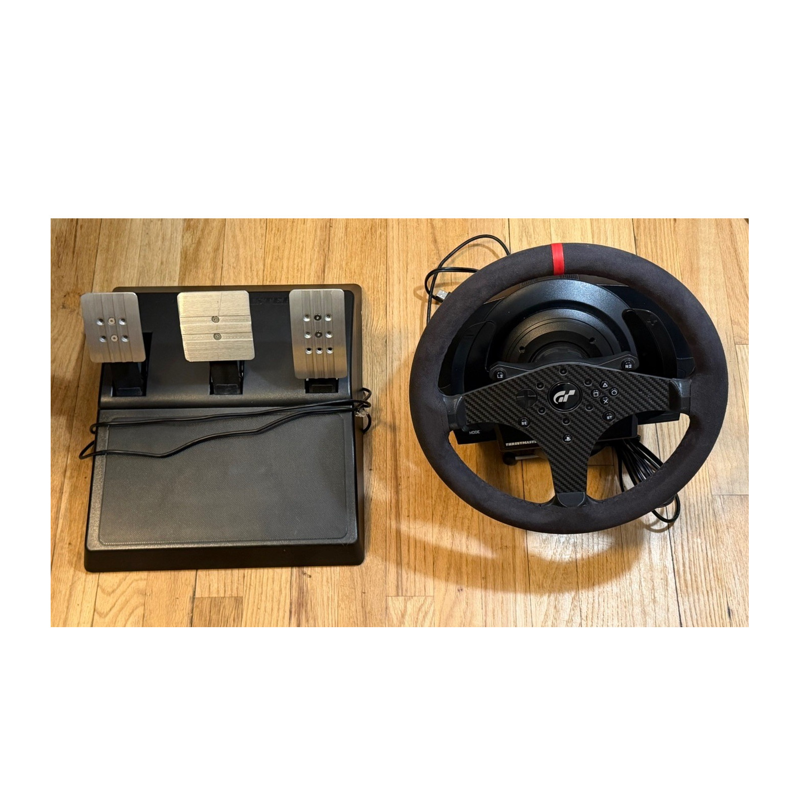Thrustmaster RSGT PS4/PS5/PC Wheel, Pedals, Shifter & Cables Wired Bundle