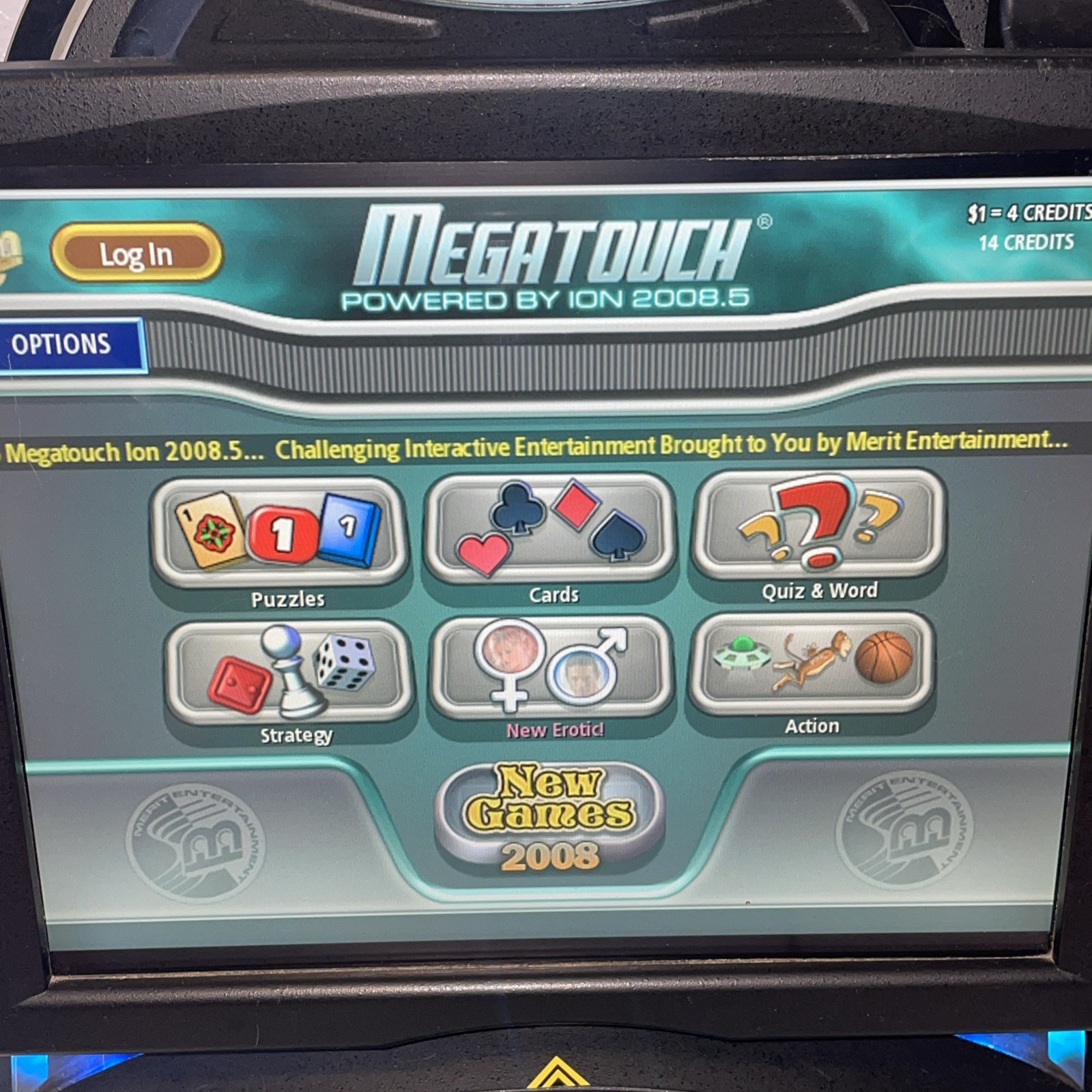 Merit Megatouch Aurora Arcade Machine 2018 Works READ DESCRIPTION FOR DETAILS