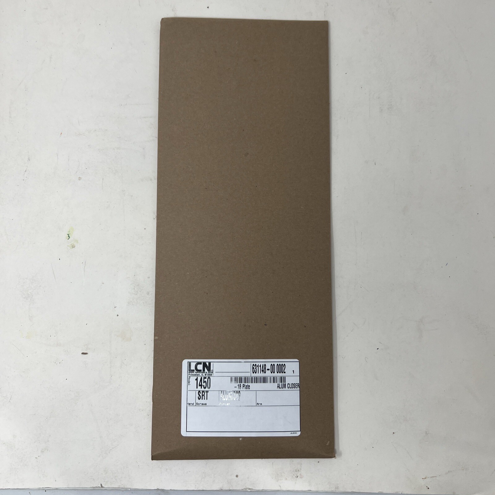 LCN Door Closer Mounting Plate 1450-18 Painted Aluminum 689 18 Gauge